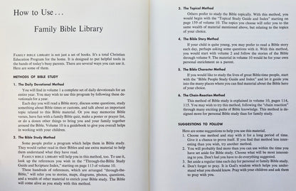 Family Bible Library Vol. 1: With God Each Day editor V. Gilbert Beers (Very good, 1971, HC, The Southwestern Co.)