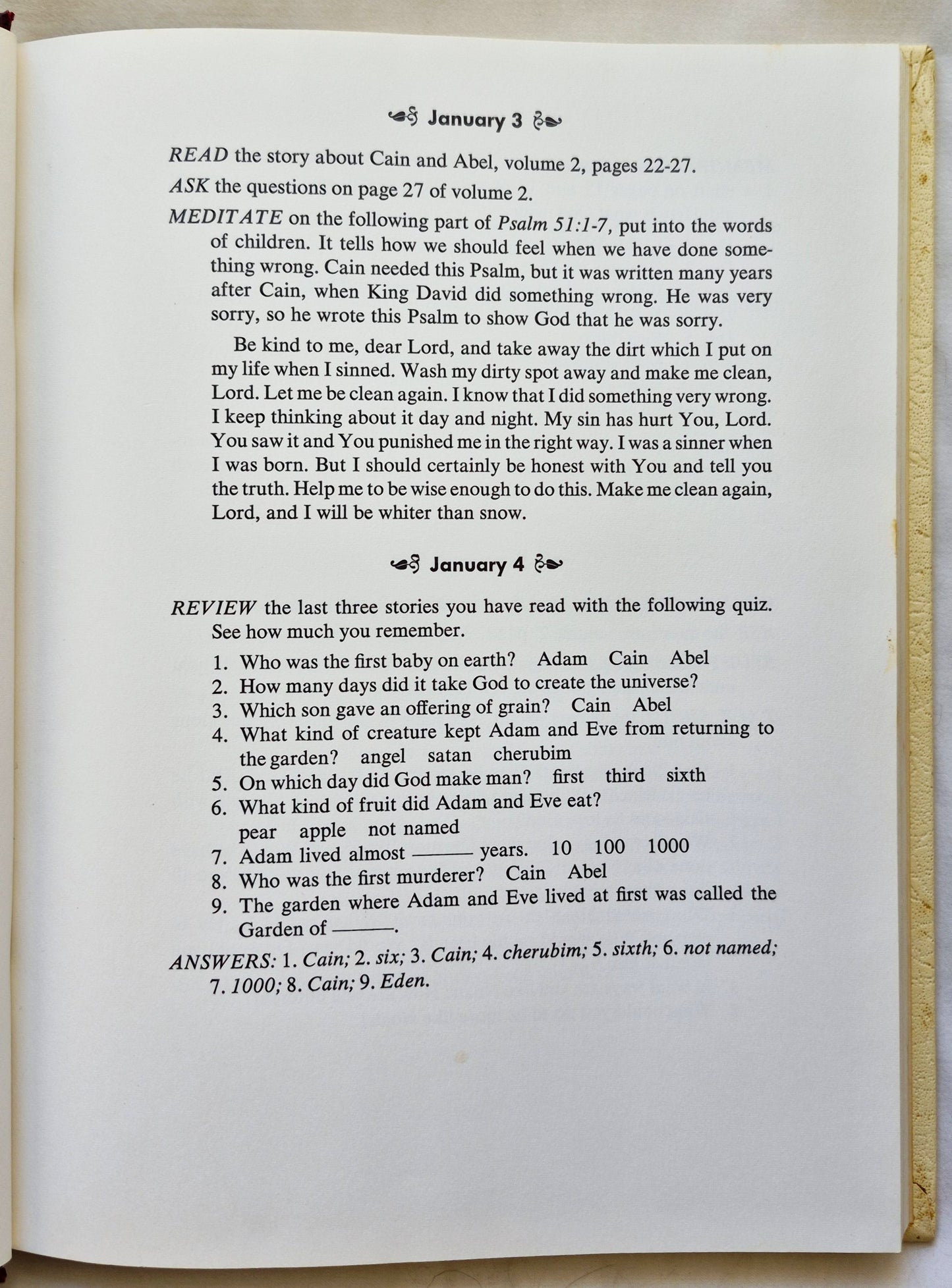 Family Bible Library Vol. 1: With God Each Day editor V. Gilbert Beers (Very good, 1971, HC, The Southwestern Co.)