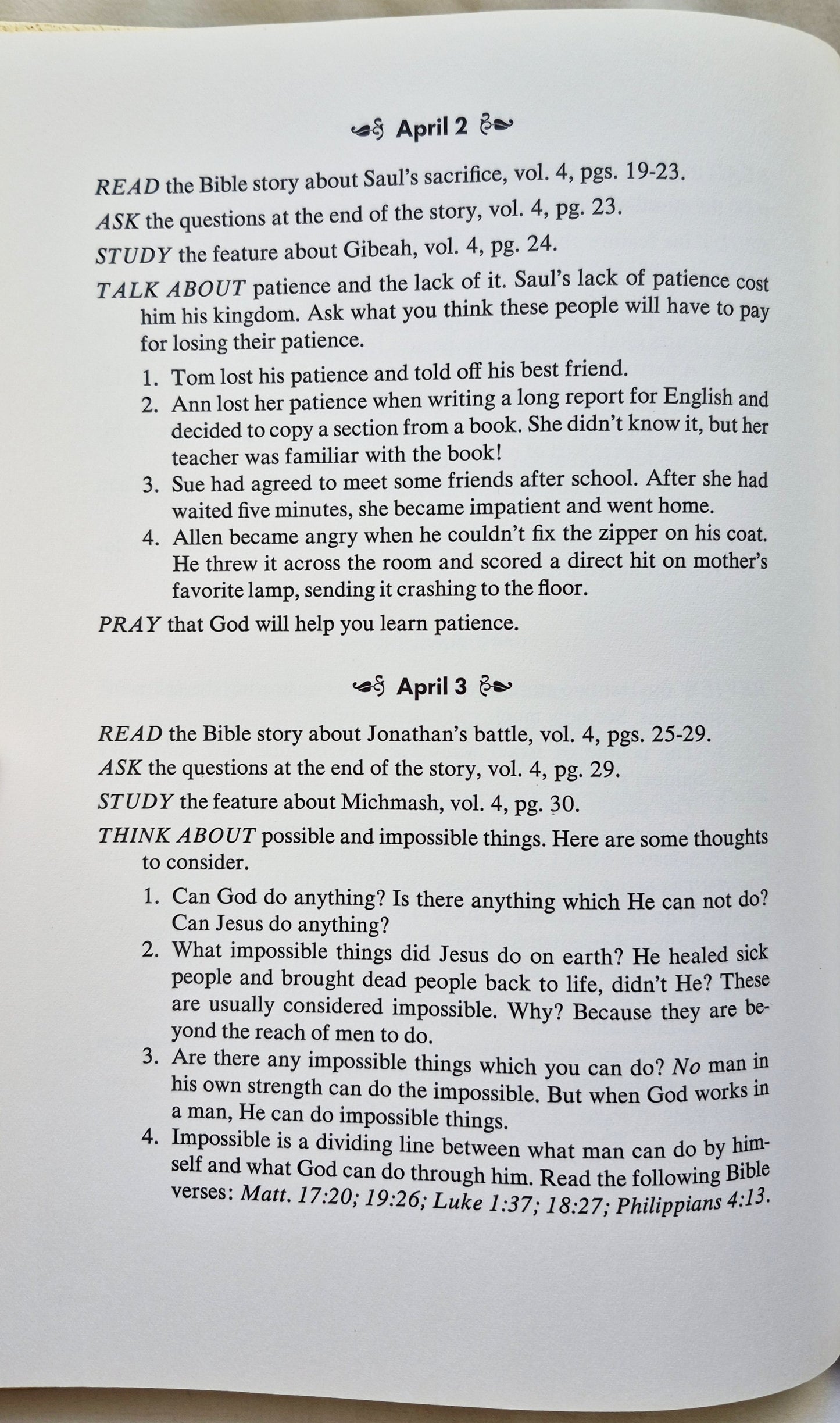 Family Bible Library Vol. 1: With God Each Day editor V. Gilbert Beers (Very good, 1971, HC, The Southwestern Co.)