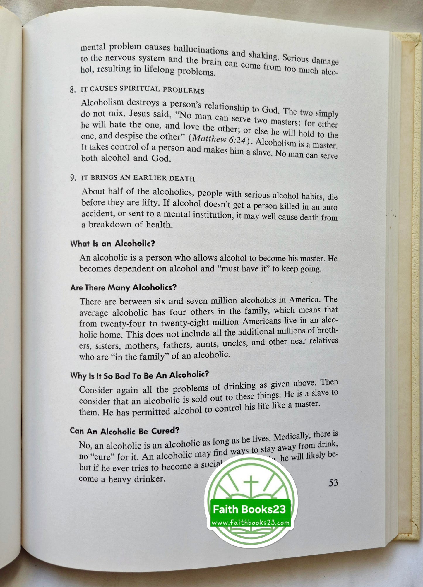 Family Bible Library Vol. 10: Parent's Guidebook editor V. Gilbert Beers (Very good, 1971, HC, 192 pgs. The Southwestern Co.)