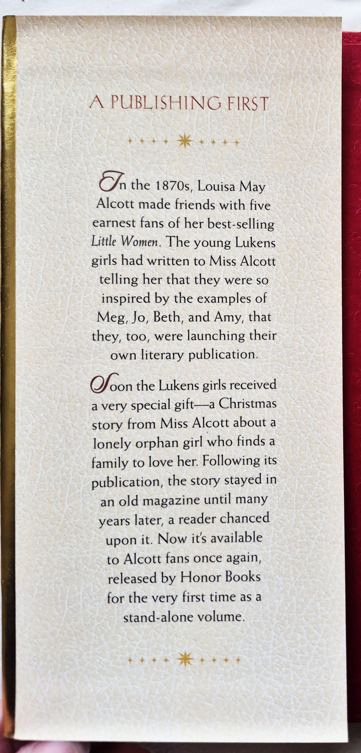 The Quiet Little Woman: Eine Weihnachtsgeschichte von Louisa May Alcott (Sehr gut, 1999, geb., 122 S., Honor Books)