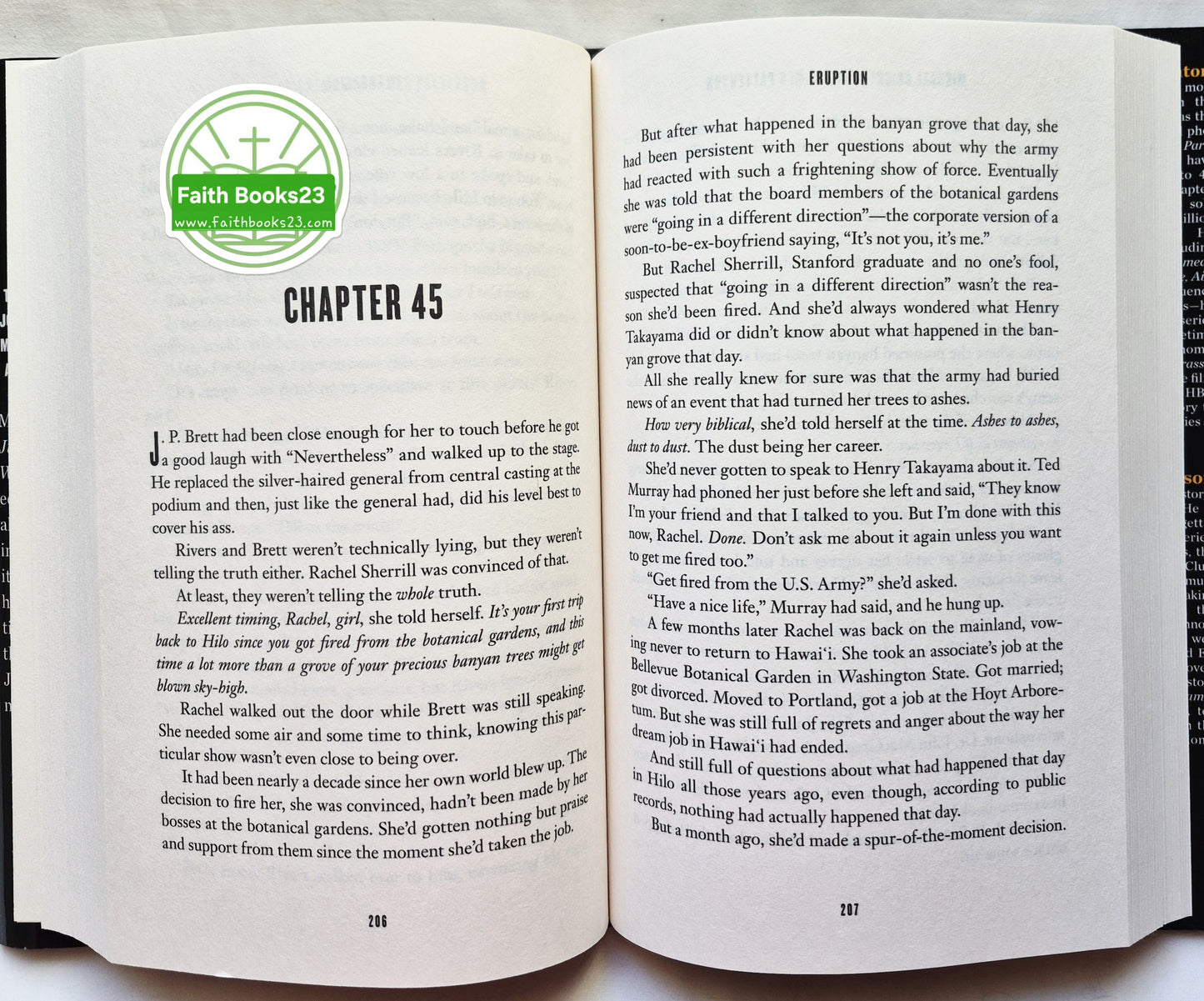 Eruption von Michael Crichton; James Patterson (Wie neu, 2024, gebunden, 426 S., Little, Brown & Co.)