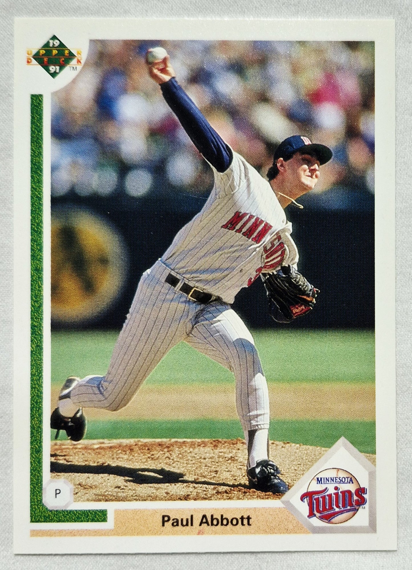 1991 Upper Deck #487 Paul Abbott Minnesota Twins Baseballkarte (Sehr gut)