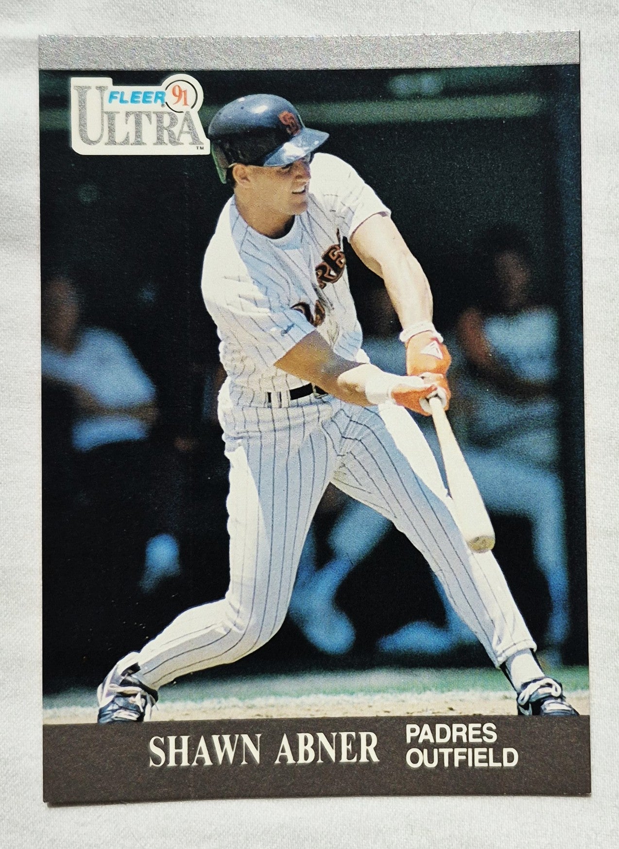 1991 Fleer Ultra #300 Shawn Abner San Diego Padres Baseball Card (Very good)