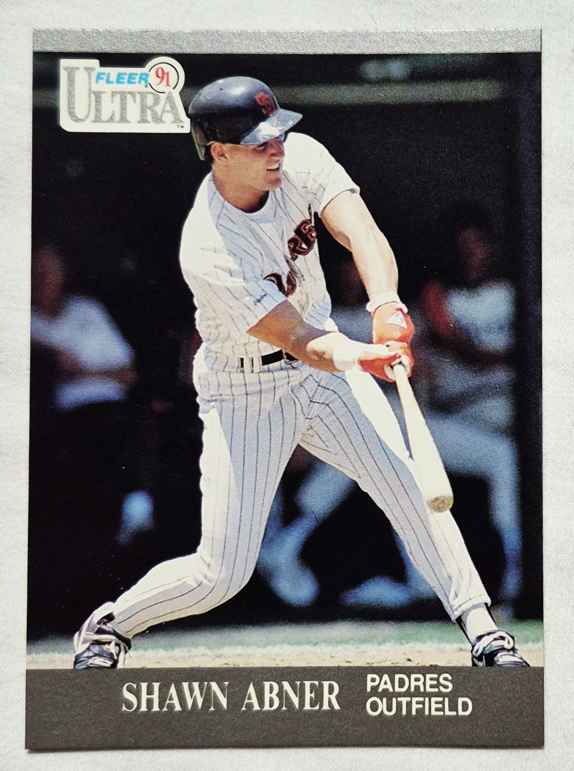 1991 Fleer Ultra #300 Shawn Abner San Diego Padres Baseball Card (Very good)