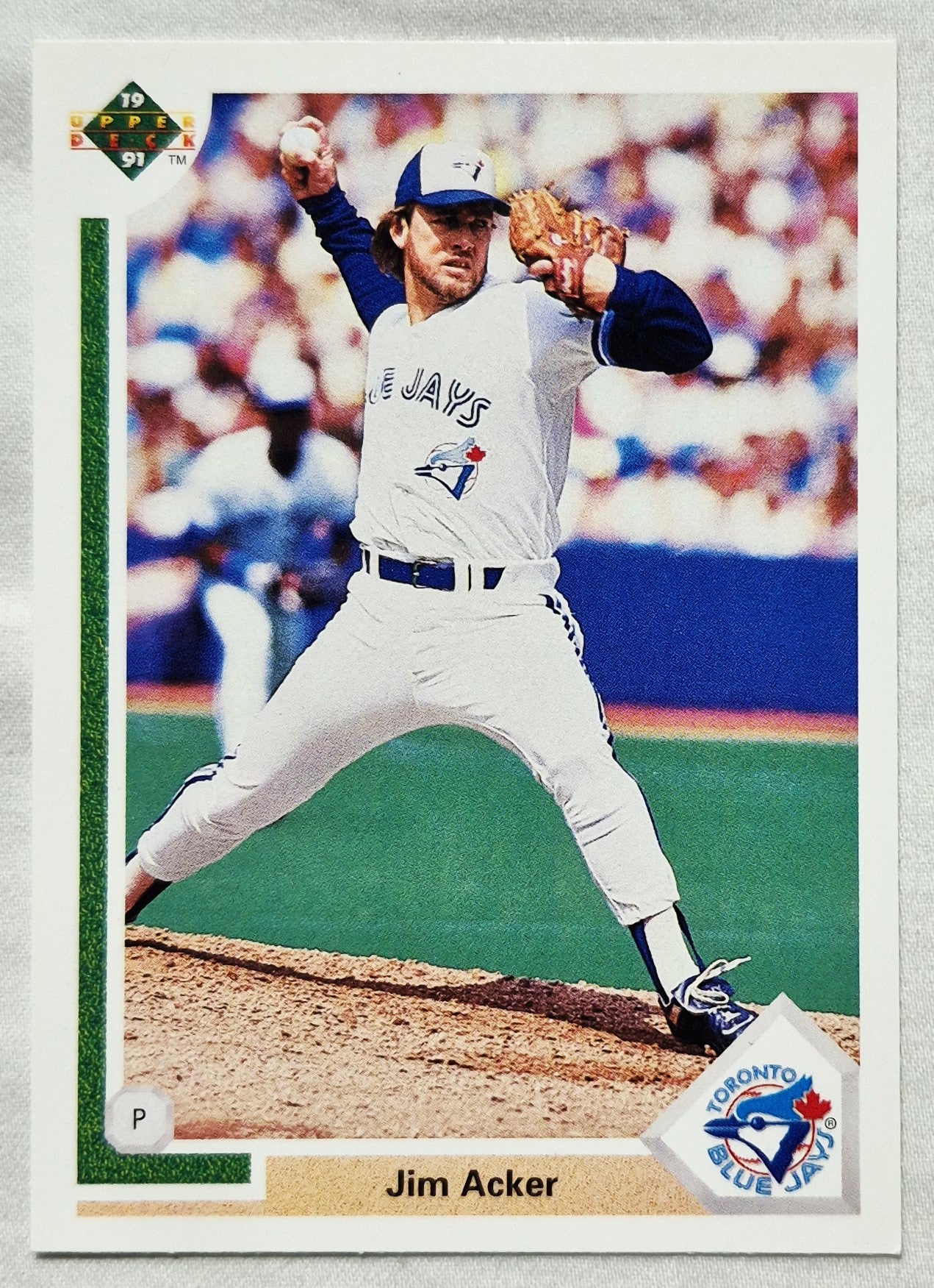1991 Upper Deck #670 Jim Acker Toronto Blue Jays Baseballkarte (Sehr gut)