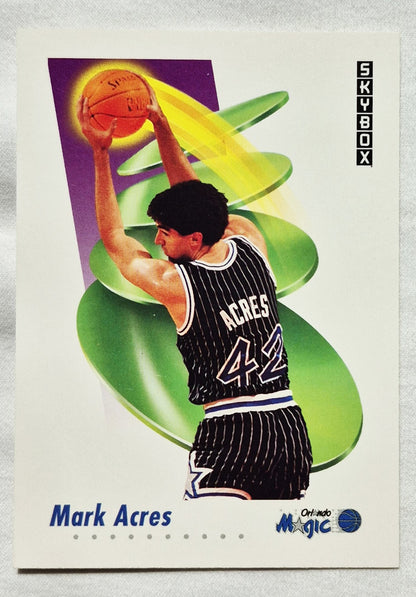 1991-92 Skybox Mark Acres Orlando Magic #199 Basketballkarte (Sehr gut)