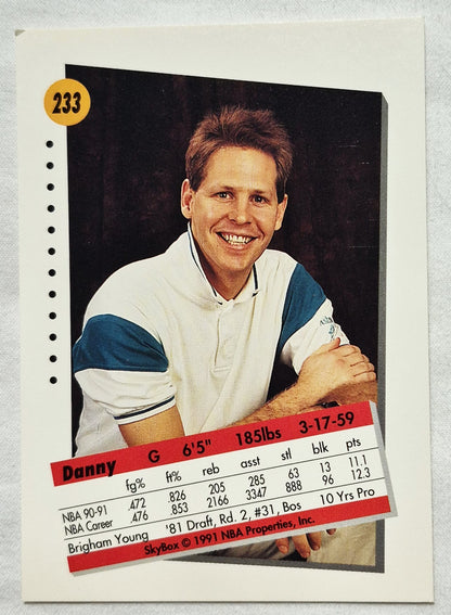 1991-92 Skybox Danny Ainge Portland Trail Blazers #233 Basketballkarte (Sehr gut)