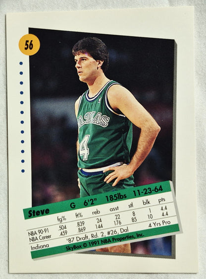 Alford Steve Dallas Mavericks 1991-92 Skybox #56 Basketballkarte (Exzellent)