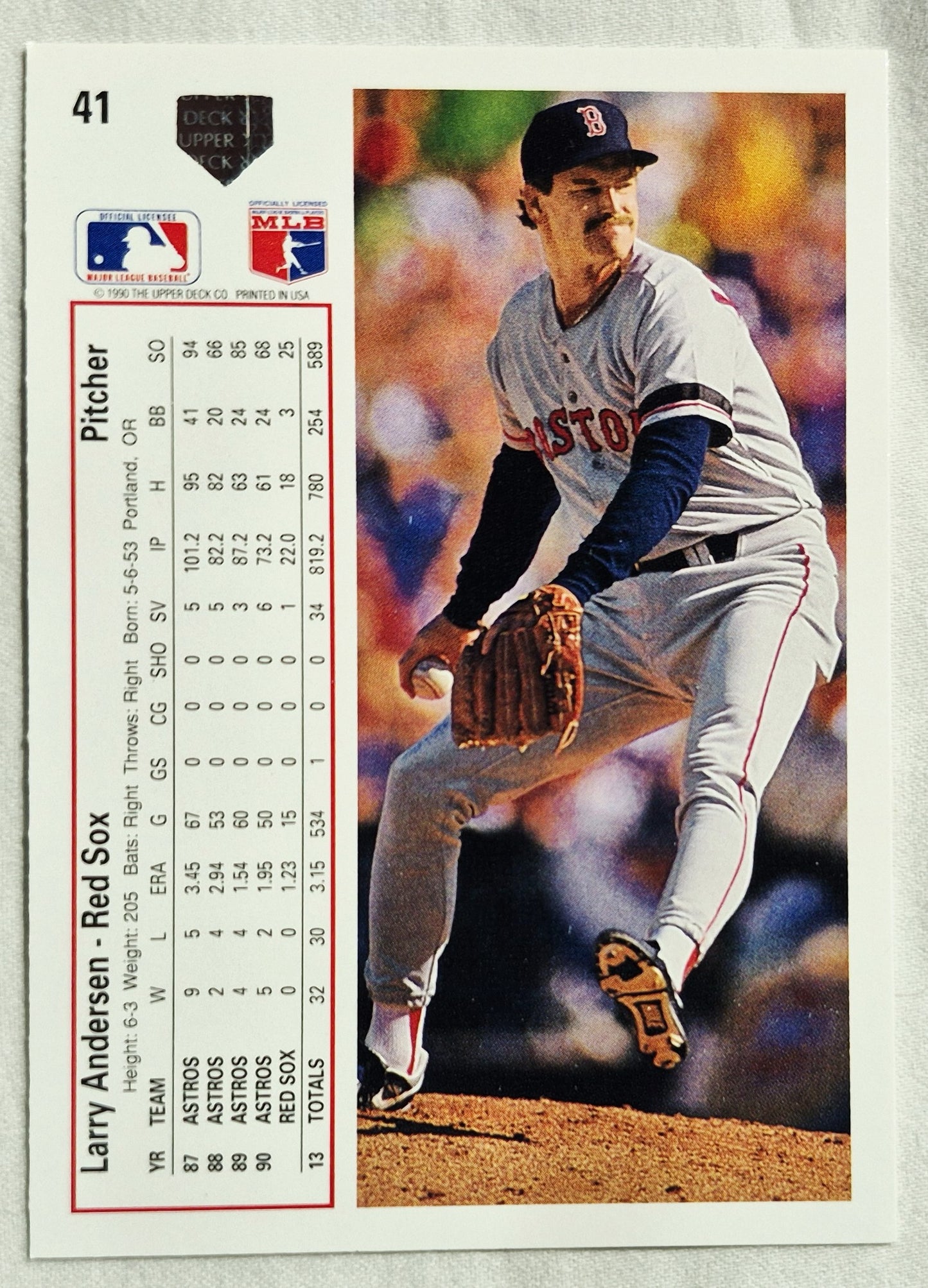 Andersen Larry Boston Red Sox 1991-92 Upper Deck #41 (Exzellent)