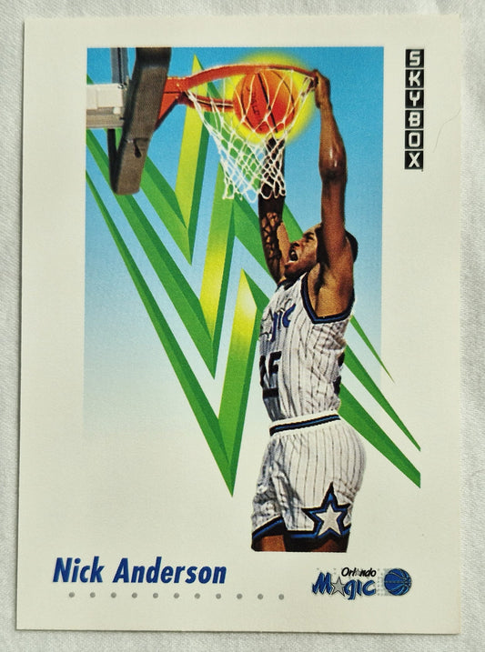 Anderson Nick Orlando Magic 1991-92 Skybox #200 Basketball Card (Excellent)