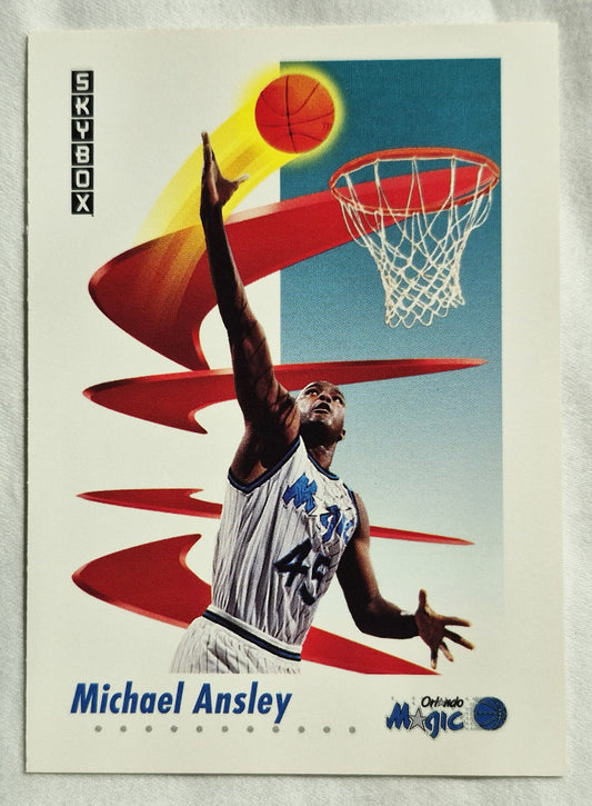Ansley Michael Orlando Magic 1991-92 Skybox #201 Basketball Card (Excellent)