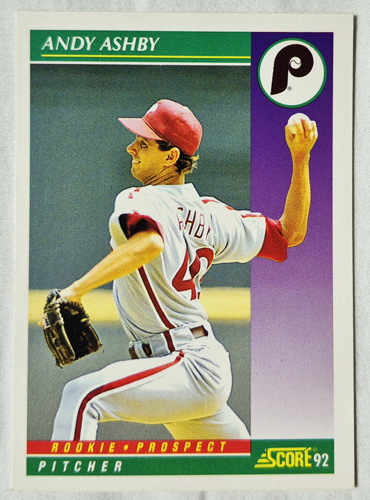Andy Ashby Pittsburgh Pirates Pitcher 1992 Score #396 Baseball Card (Excellent)