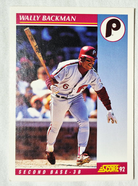 Wally Backman Pittsburgh Pirates 1992 Score #177 Baseball Card (Excellent)
