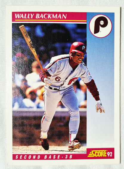 Wally Backman Pittsburgh Pirates 1992 Score #177 Baseballkarte (ausgezeichnet)