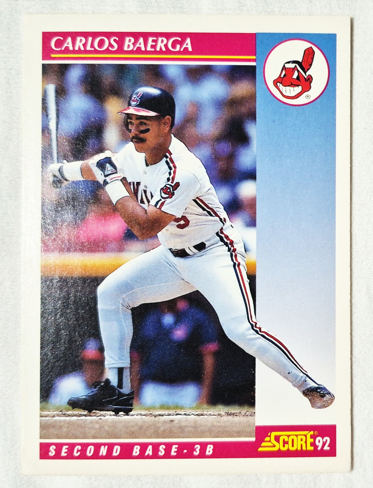 Carlos Baerga Cincinnati Reds Second Base 1992 Score #128 Baseballkarte (Exzellent)