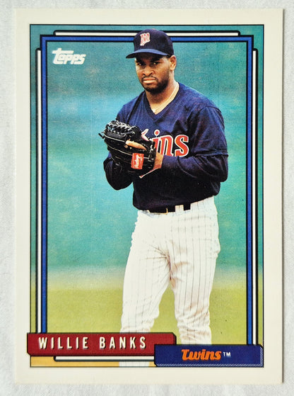 Willie Banks Minnesota Twins Pitcher 1991 Topps #747 Baseballkarte (Exzellent)
