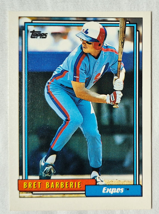 Bret Barberie Montreal Expos Second Base 1991 Topps #224 Baseball Card (Excellent)