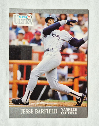 Jesse Barfield New York Yankees Outfield 1991 Fleer Ultra #228 Baseballkarte (Exzellent)