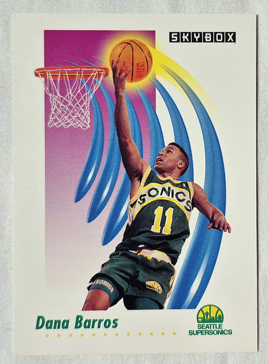 Dana Barros Seattle Supersonics 1991-92 Skybox #265 Basketball Card (Excellent)