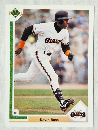 Kevin Bass San Francisco Giants Outfield 1991 Upper Deck #287 Baseballkarte (Exzellent)