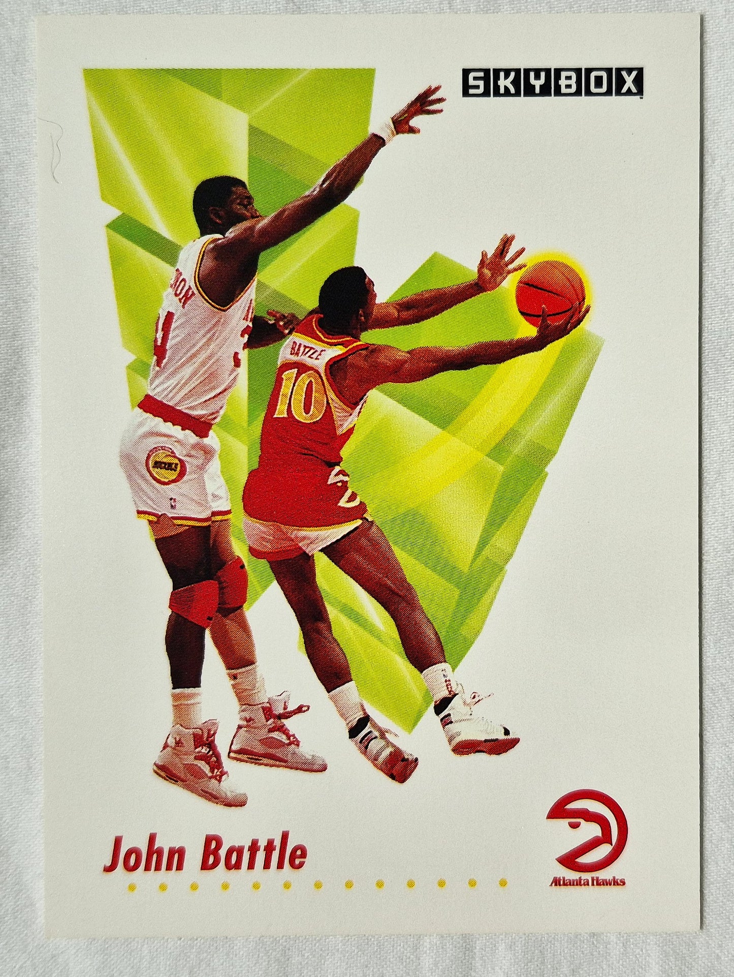 John Battle Atlanta Hawks 1991-92 Skybox #1 Basketballkarte (Exzellent)