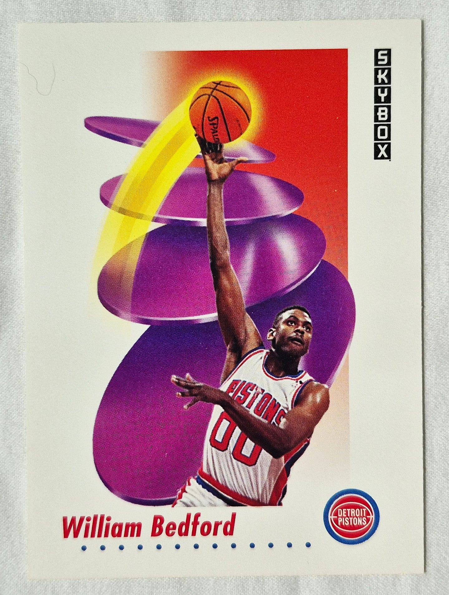 William Bedford Detroit Pistons 1991-92 Skybox #79 Basketballkarte (Exzellent)