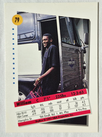William Bedford Detroit Pistons 1991-92 Skybox #79 Basketballkarte (Exzellent)