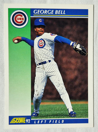 George Bell Chicago Cubs Left Field 1992 Score #45 Baseballkarte (Exzellent)