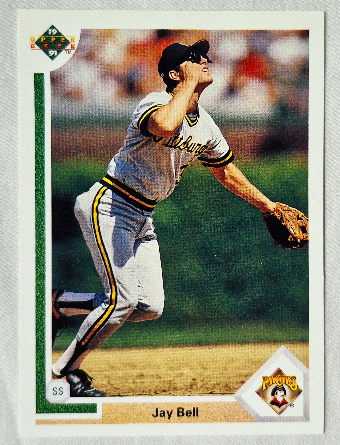 Jay Bell Pittsburgh Pirates Shortstop 1991 Upper Deck #183 Baseballkarte (Exzellent)