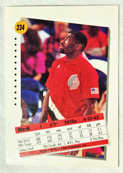 Mark Bryant Portland Trail Blazers 1991-92 Skybox #234 Basketballkarte (Exzellent)