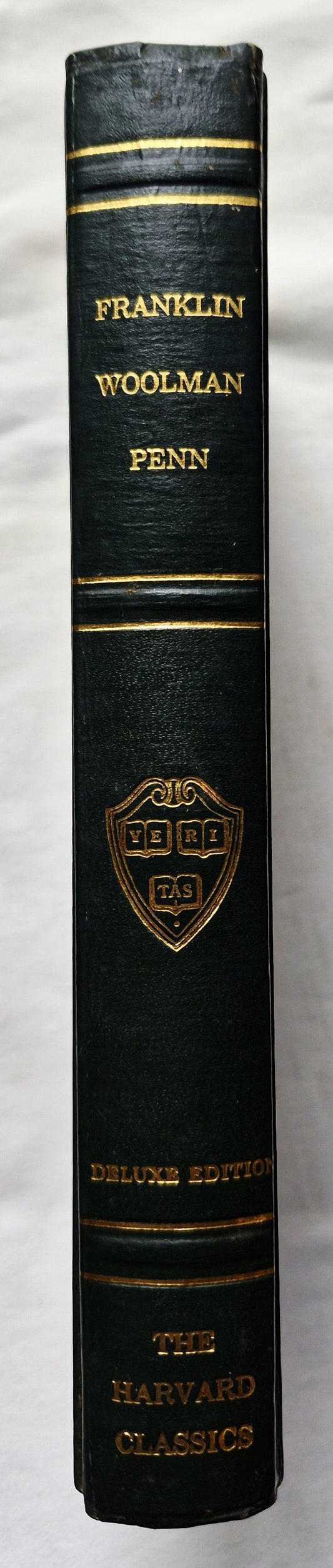 The Harvard Classics: The Autobiography of Benjamin Franklin; The Journal of John Woolman; Fruits of Solitude William Penn editor Charles W. Eliot (Good, 1937, HC, 395 pgs, PF Collier & Son)