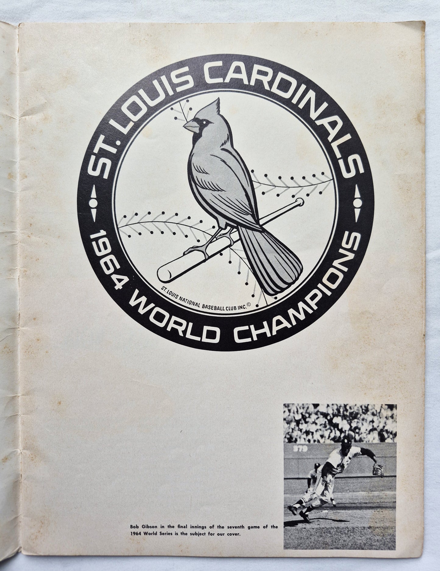 1965 St. Louis Cardinals Baseball World Champions 1965 Yearbook Gibson Brock (Good, Pbk)