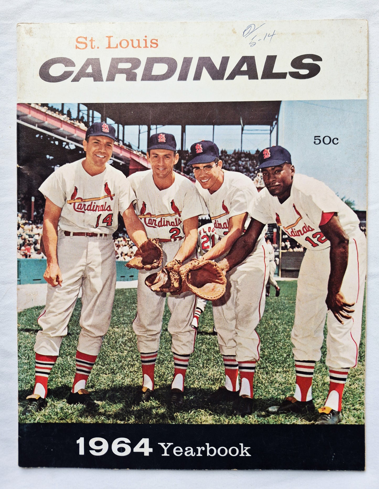 1964 St. Louis Cardinals Baseball Yearbook Gibson McCarver Flood Javier (Good Pbk)