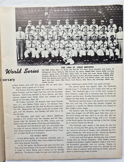 1964 St. Louis Cardinals Baseball Yearbook Gibson McCarver Flood Javier (Good Pbk)