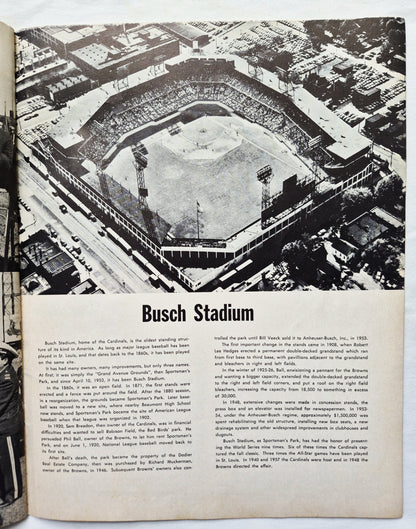 1964 St. Louis Cardinals Baseball Yearbook Gibson McCarver Flood Javier (Good Pbk)