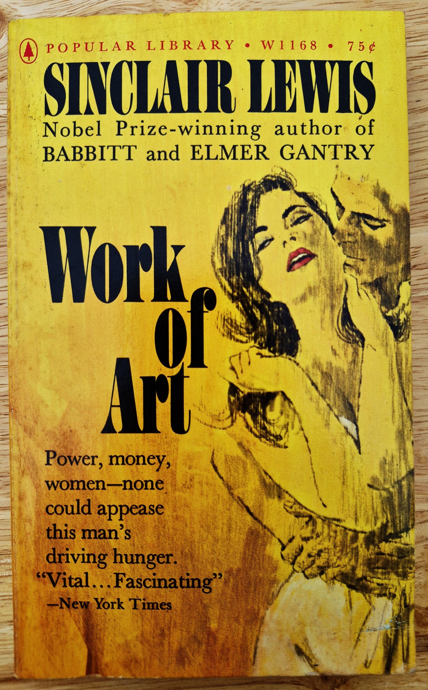 Work of Art von Sinclair Lewis (Gut, 1962, TB, 320 Seiten, Popular Library)