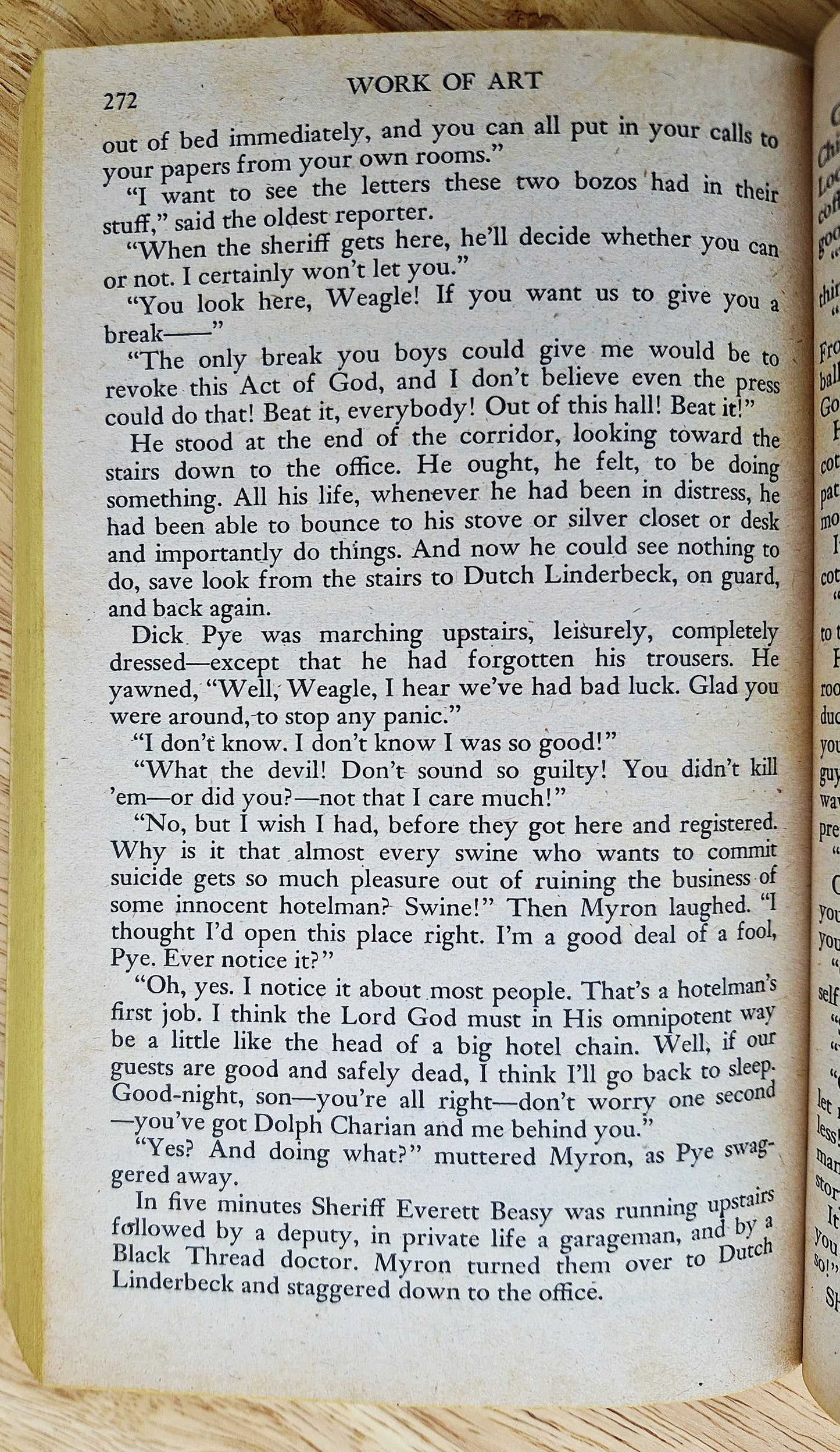 Work of Art von Sinclair Lewis (Gut, 1962, TB, 320 Seiten, Popular Library)