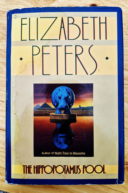 Elizabeth Peters: The Hippopotamus Pool (Amelia Peabody #8, Sehr gut, 1996, HC, 303 Seiten, Warner Books)