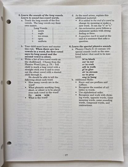 Abeka Homeschool Phonics, Reading & Spelling 2 Lehrplan/Stundenpläne 3. Auflage