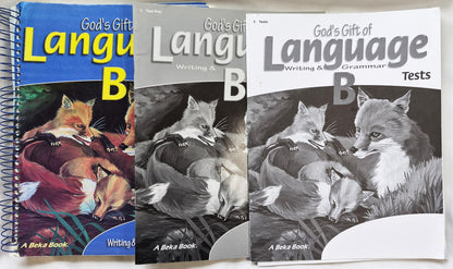 Abeka God's Gift of Language B Teacher Ed., Tests, Test Key Set 2nd edition