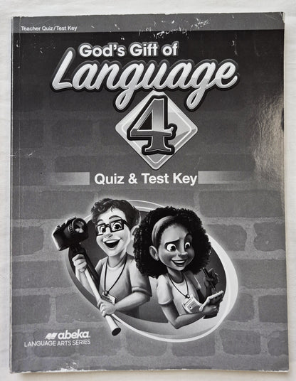 Abeka God's Gift of Language 4 Quiz & Test Key (Sehr gut, 2020, Taschenbuch, 128 S.)