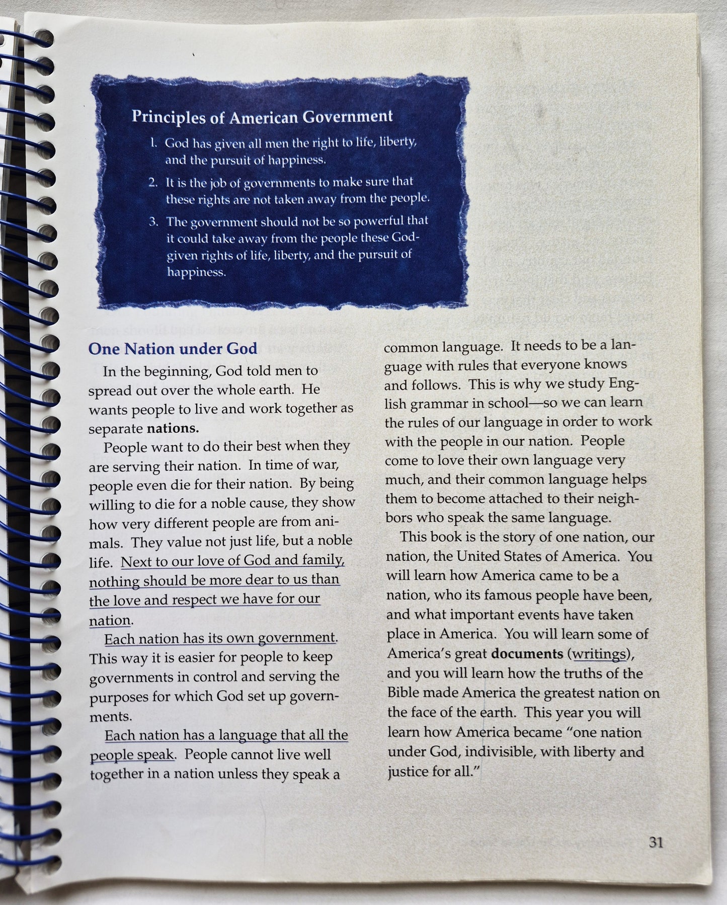 The History of the United States Grade 4 Teacher Guide 2nd Edition (Sehr gut, 2005, Spiralbindung, 344 S.)