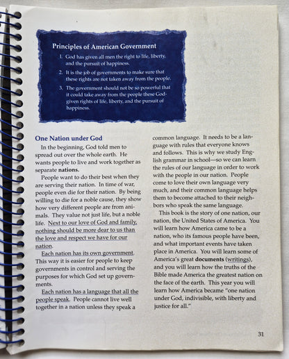 The History of the United States Grade 4 Teacher Guide 2nd Edition (Sehr gut, 2005, Spiralbindung, 344 S.)