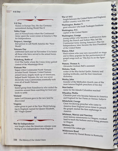 The History of the United States Grade 4 Teacher Guide 2nd Edition (Sehr gut, 2005, Spiralbindung, 344 S.)
