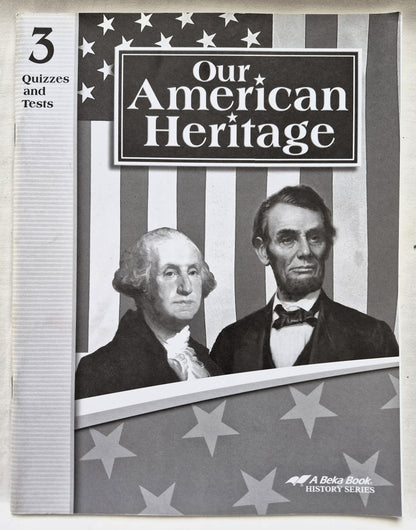 Abeka Our American Heritage Grade 3 Quizzes and Tests 4. Auflage (Wie neu, 2006, Pbk, 65 Seiten)