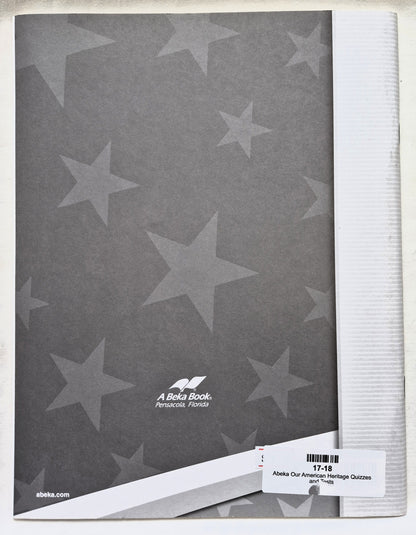 Abeka Our American Heritage Grade 3 Quizzes and Tests 4. Auflage (Wie neu, 2006, Pbk, 65 Seiten)