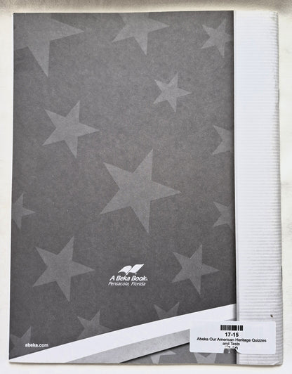 Abeka Our American Heritage Grade 3 Quizzes and Tests 4. Auflage (Wie neu, 2006, Pbk, 65 Seiten)