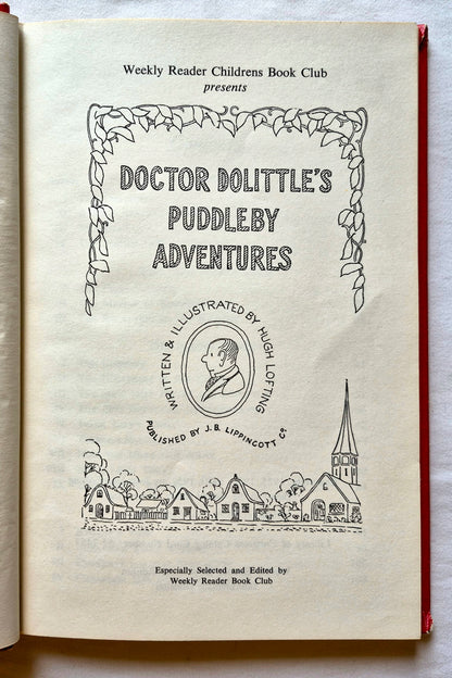 Doctor Dolittle's Puddleby Adventures von Hugh Lofting (Gut, 1952, HC, 150 Seiten, Weekly Reader Book Club)