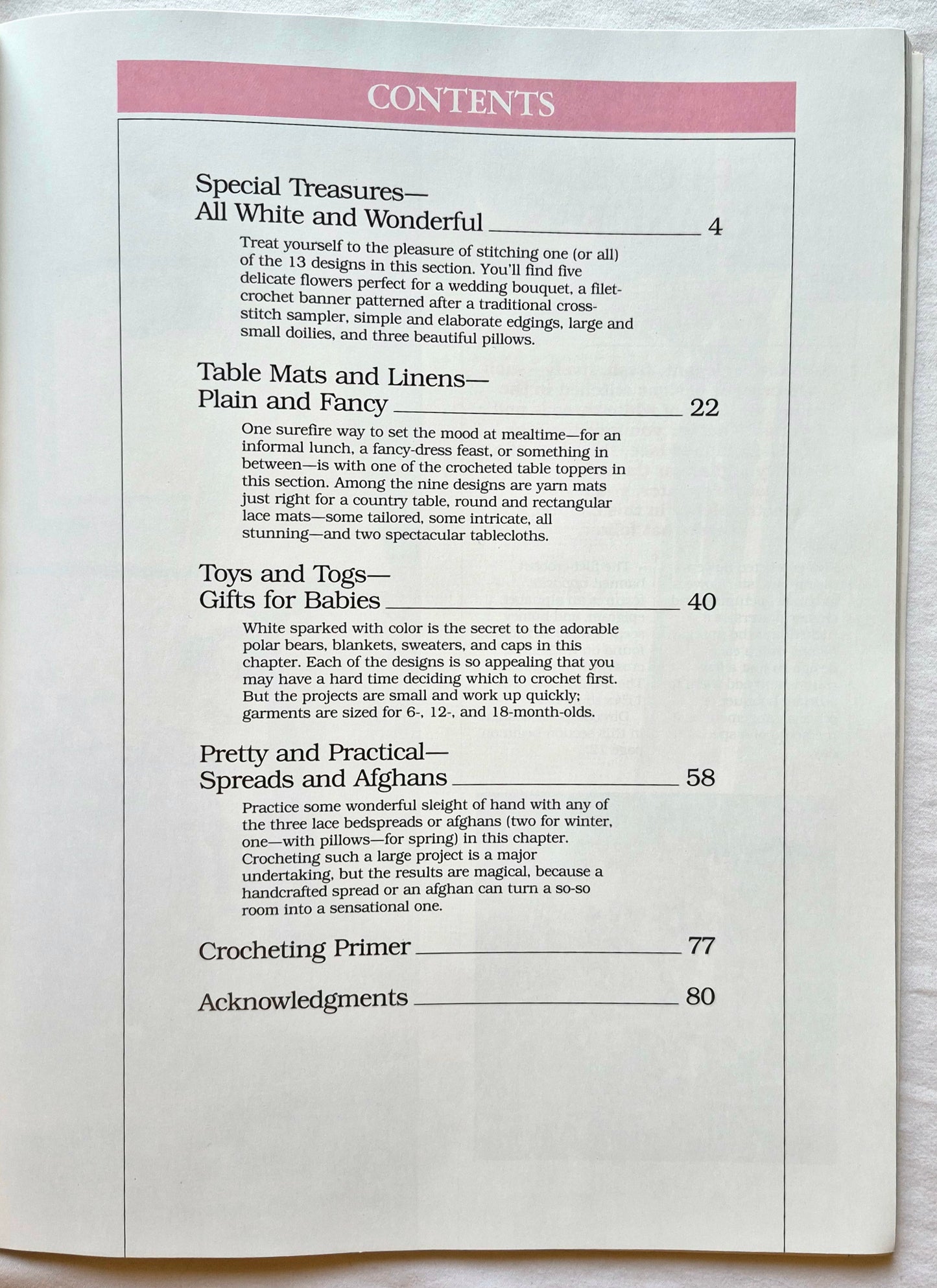 Better Homes and Gardens Weiße Häkelarbeiten Herausgeber Gerald M. Knox (Sehr gut, 1988, Taschenbuch, 80 Seiten, Meredith Corp.)